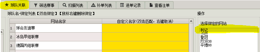 選擇關聯網站